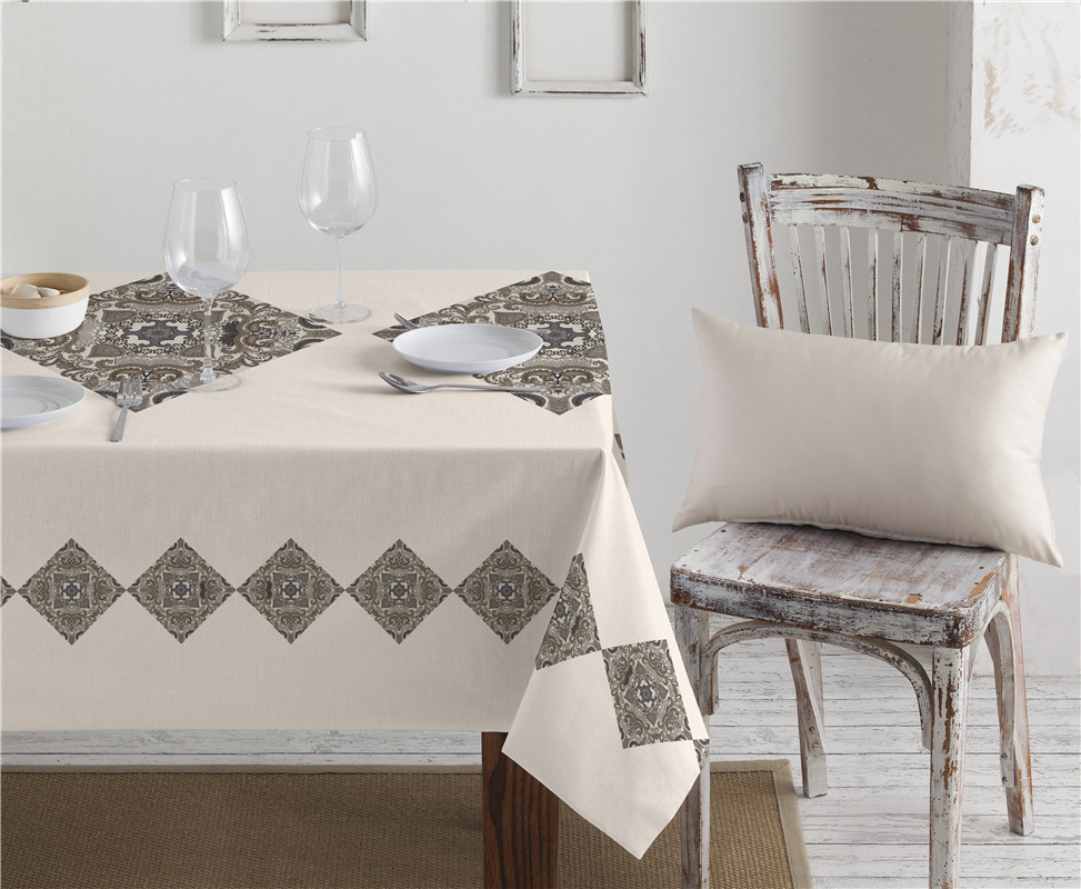3D Design PVC/PEVA Tablecloth with Backing