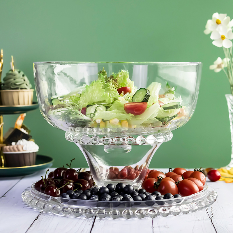 Glass Cake Stand with Dome