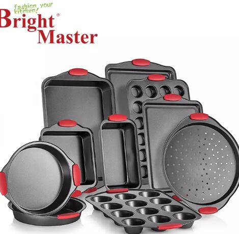 Nonstick Bakeware Set with Sheet, Cake, Muffin Pans