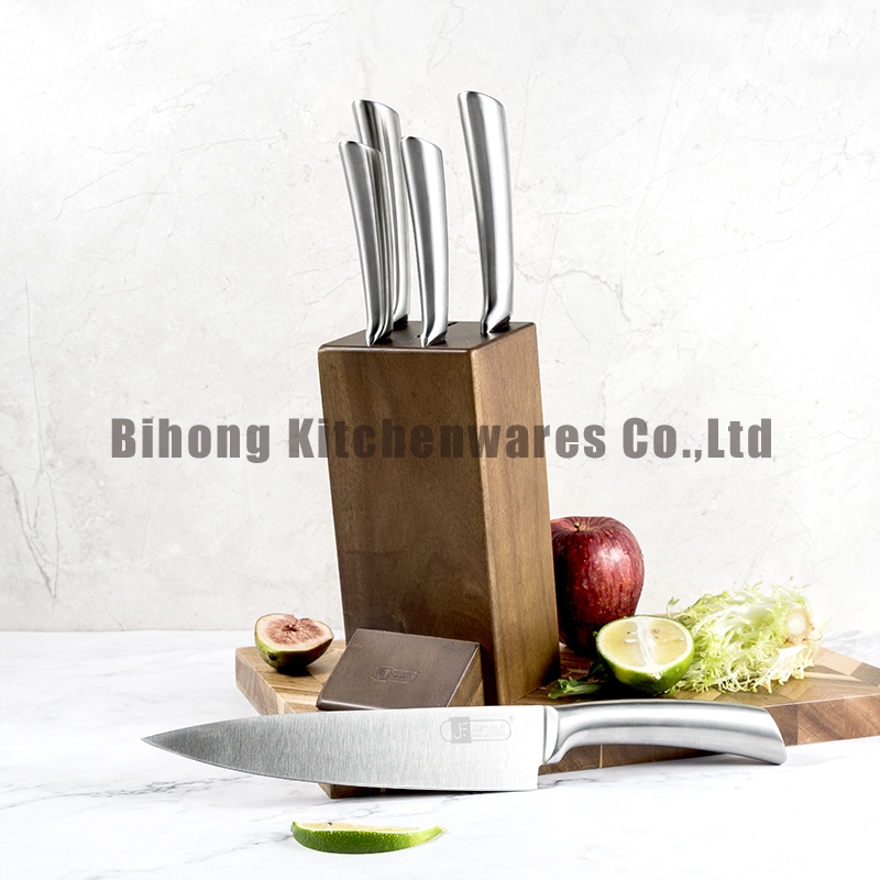 6-Piece Kitchen Knife Set with Block