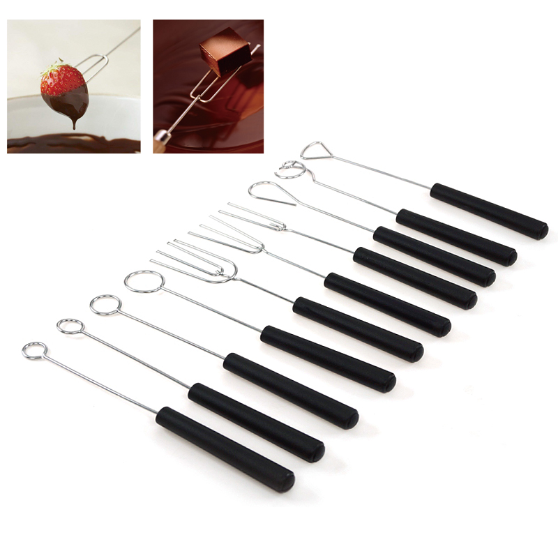 WINA 10-Piece Stainless Steel Chocolate Dipping Fork Set