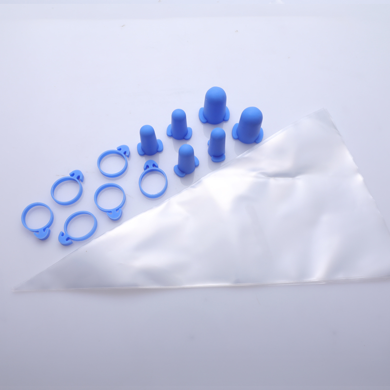 Icing Bag Caps and Ties Set