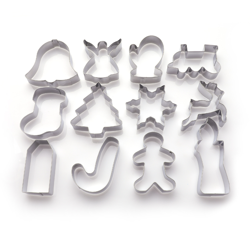 Wina 28-Piece Stainless Steel Christmas Cookie Cutter Set