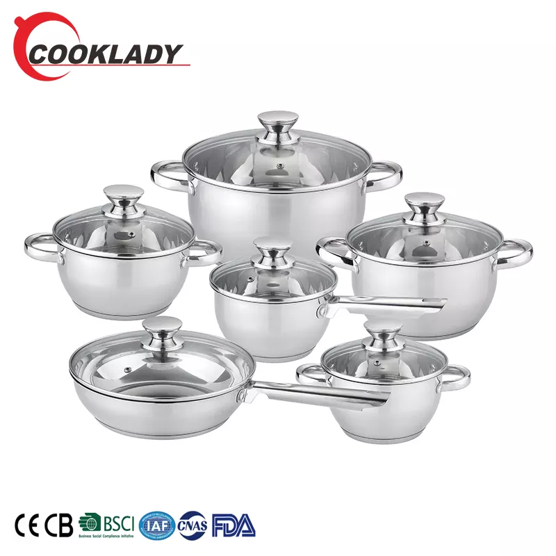 Stainless Steel Cooking Pot Set