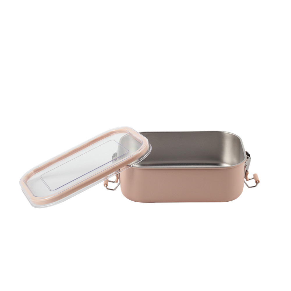Stainless Steel Lunch Box with Transparent Lid