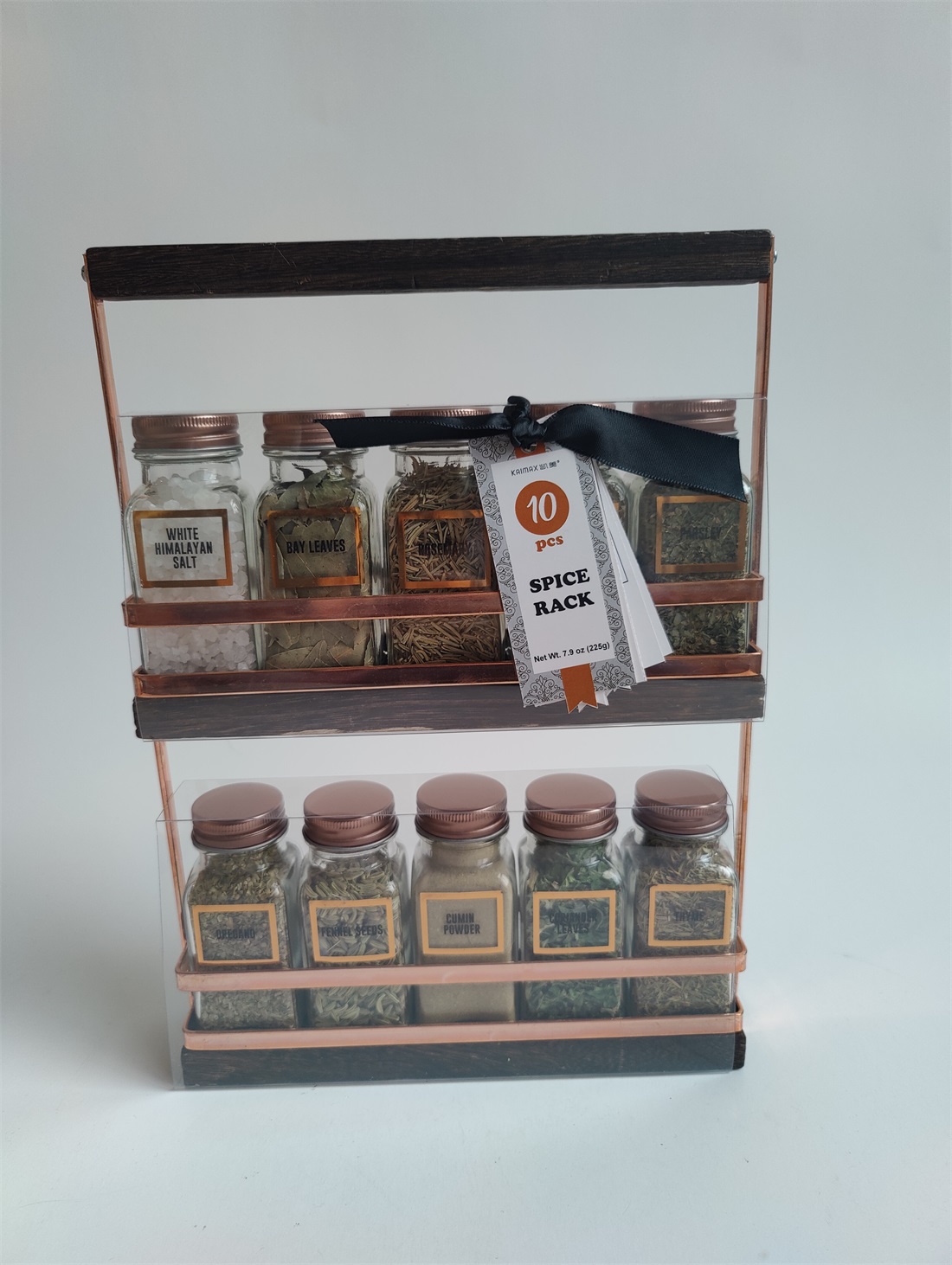 Kaimax 10-Piece Spice Jar Rack