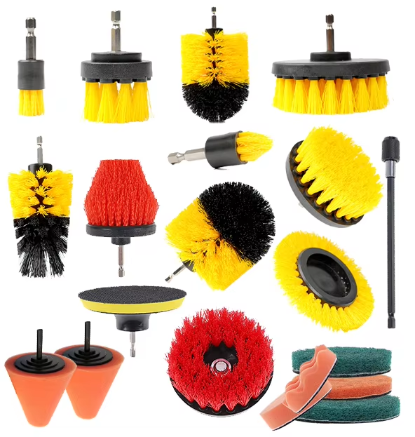 Auto Car Detailing Scrubber Cleaning Brush Drill Kit