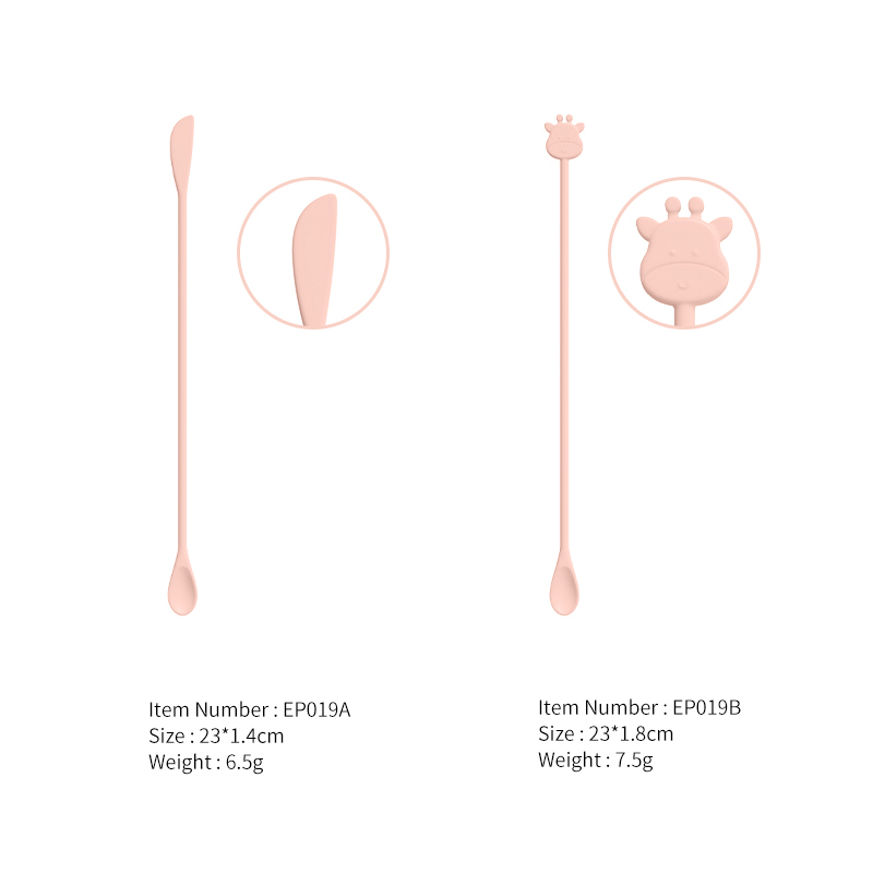 KASU EP019 Silicone Stirring Spoon with Scraper