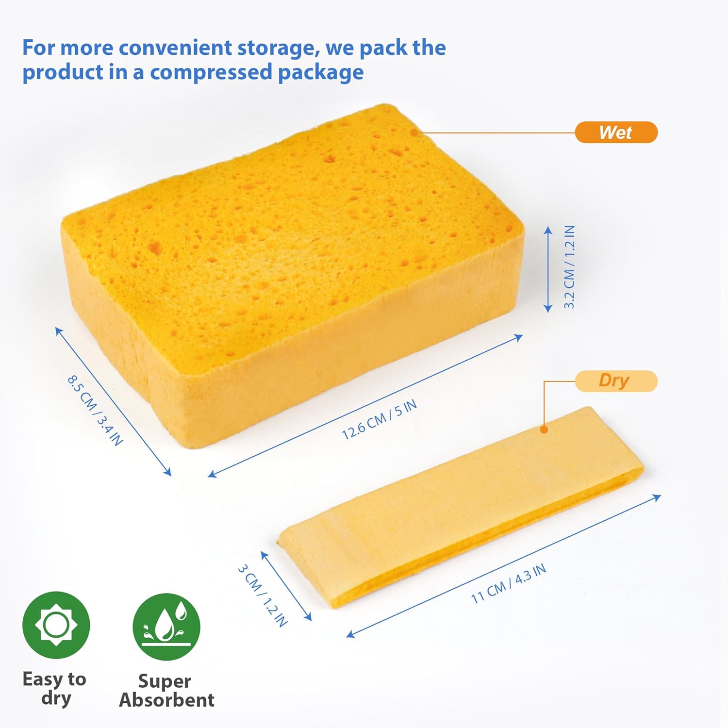 Pop-Up Cellulose Sponge