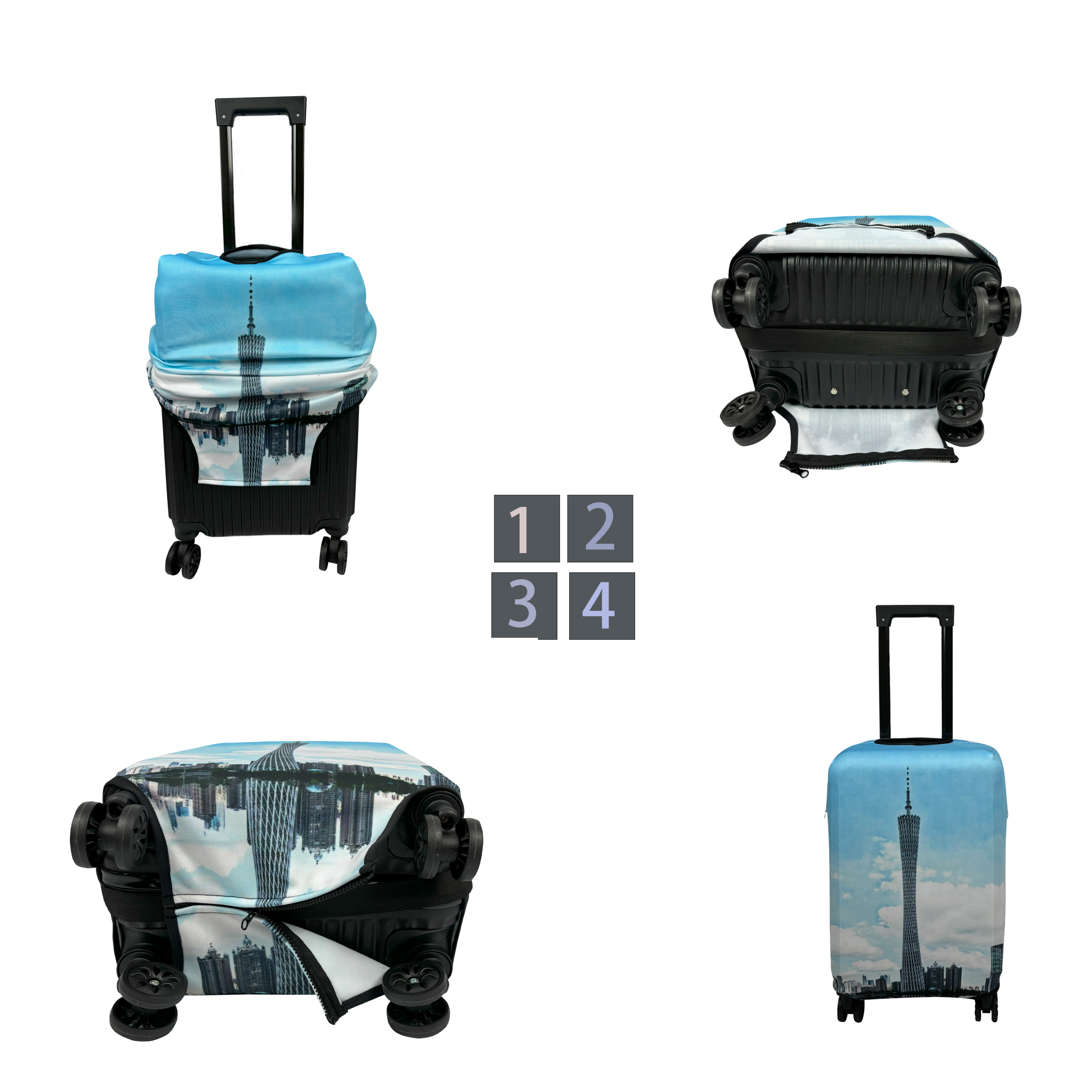 Travel Luggage Cover Suitcase Protector 18-32 Inch