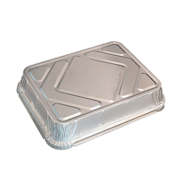 Disposable Aluminum Foil Food Container with Lid