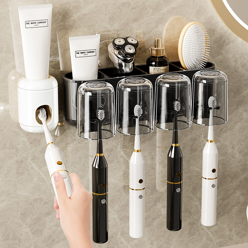 Round Minimalist Toothbrush Holder