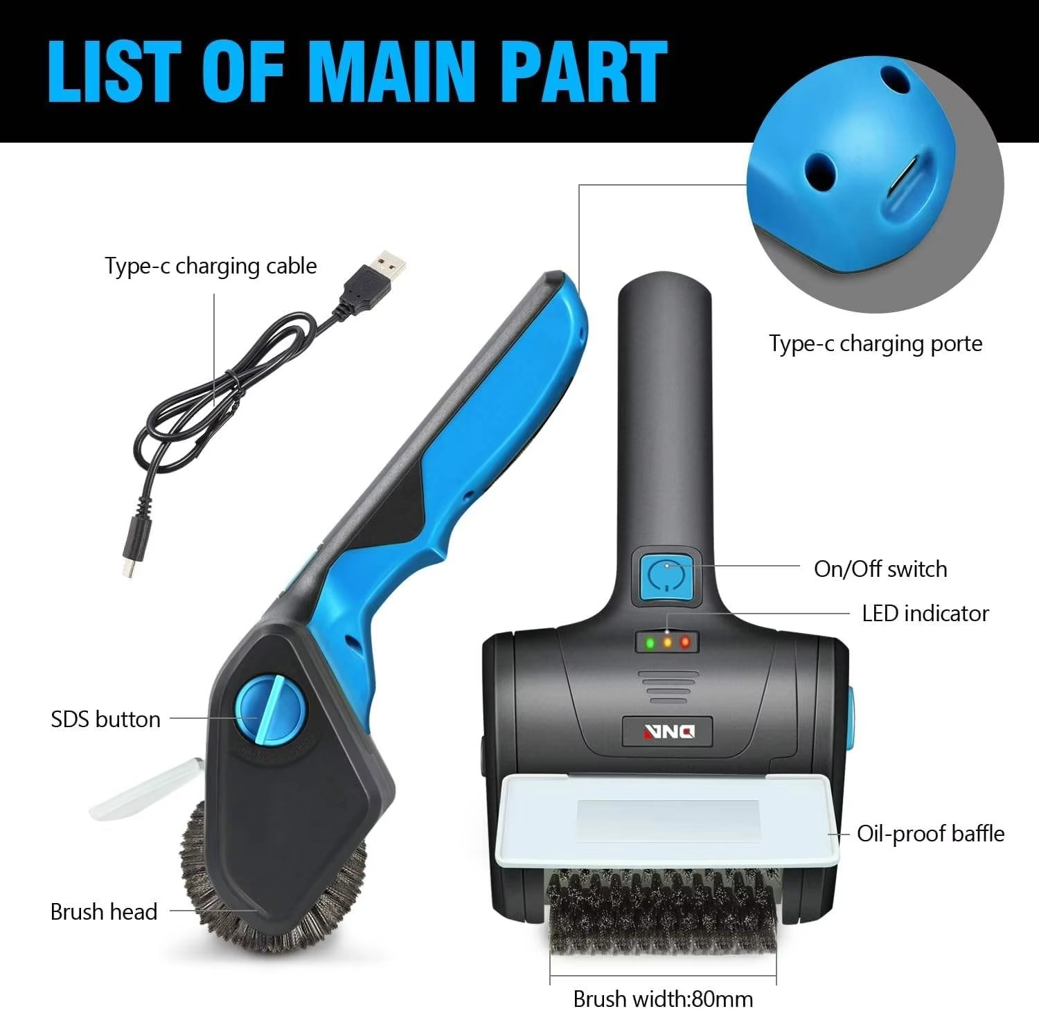Electric BBQ Cleaning Brush