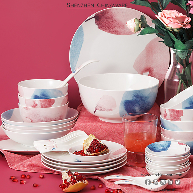 Porcelain Bone China Tableware Dinner Set P276