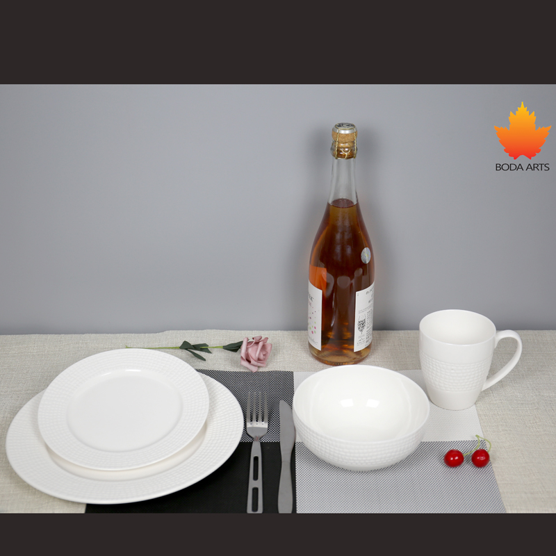 New Bone Embossed Dinner Set