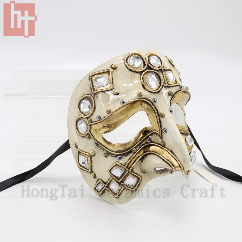 Venetian Carnival Mask with Gems Set of 3