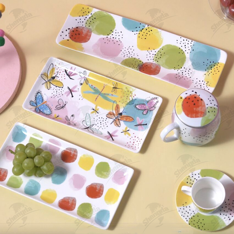 Ceramic Dinner Set with Pope Design