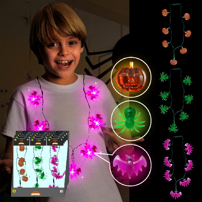 Light Up Halloween Necklace with LED