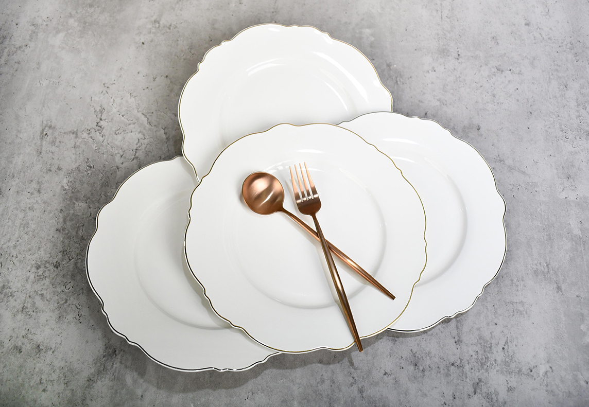 New Bone China Dinner Plates