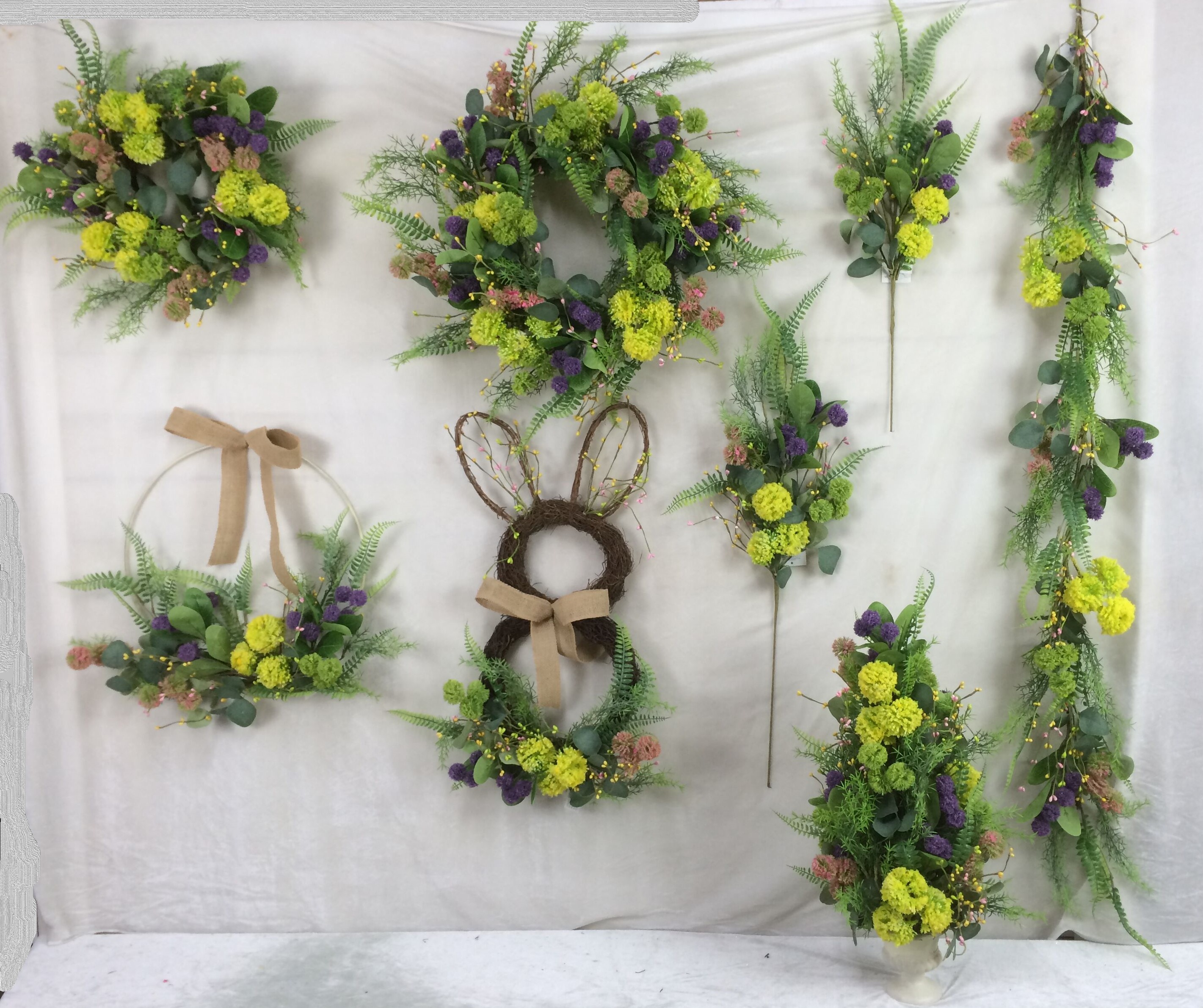 Spring Decorations Wreath Garland Spray