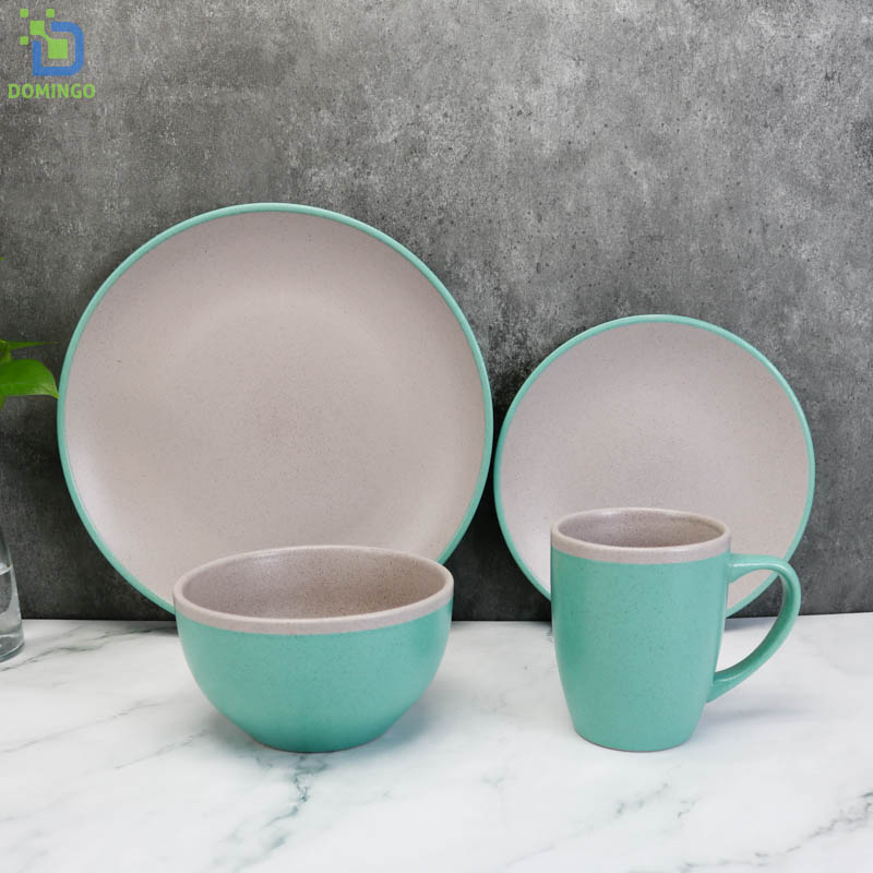 16-Piece Ceramic Porcelain Dinnerware Set
