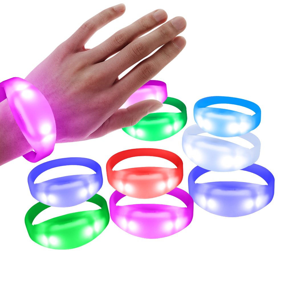 LED Bracelet with 1000m Remote Control and Mass Sync