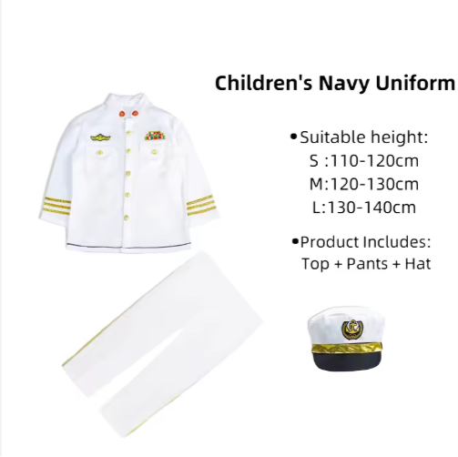 Children Cosplay Doctor Fireman Policeman Costumes