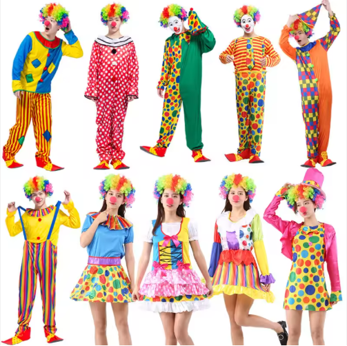 Halloween Adult Clown Cosplay Costume for Men
