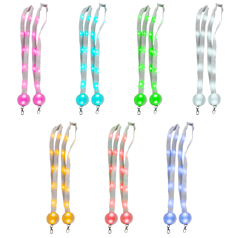 Remote Control LED Nylon Lanyard with 10 LEDs