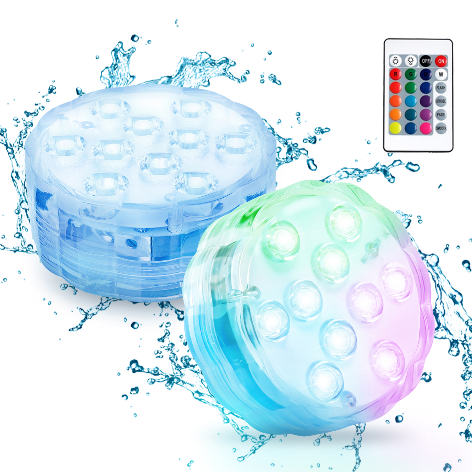 IR Remote Controlled Submersible LED Light