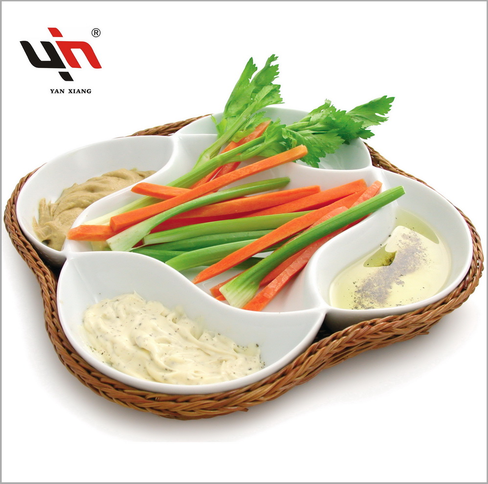 High Quality Porcelain Charger Plate Ceramic Snack Dish
