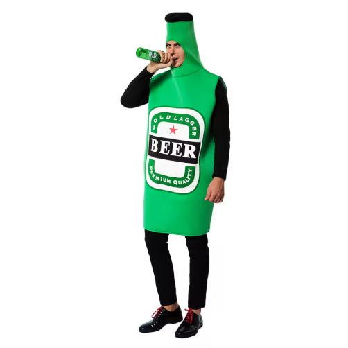Unisex Halloween Beer Cosplay Costume Vest with Accessories