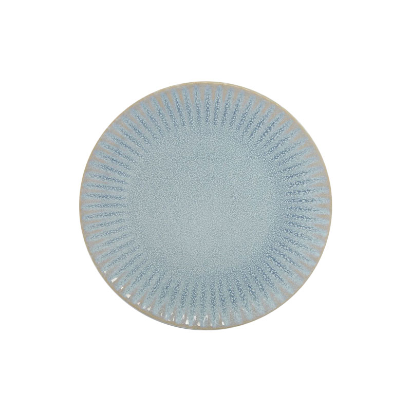 Happy Go 22cm Salad Plate Embossed Reactive Glaze