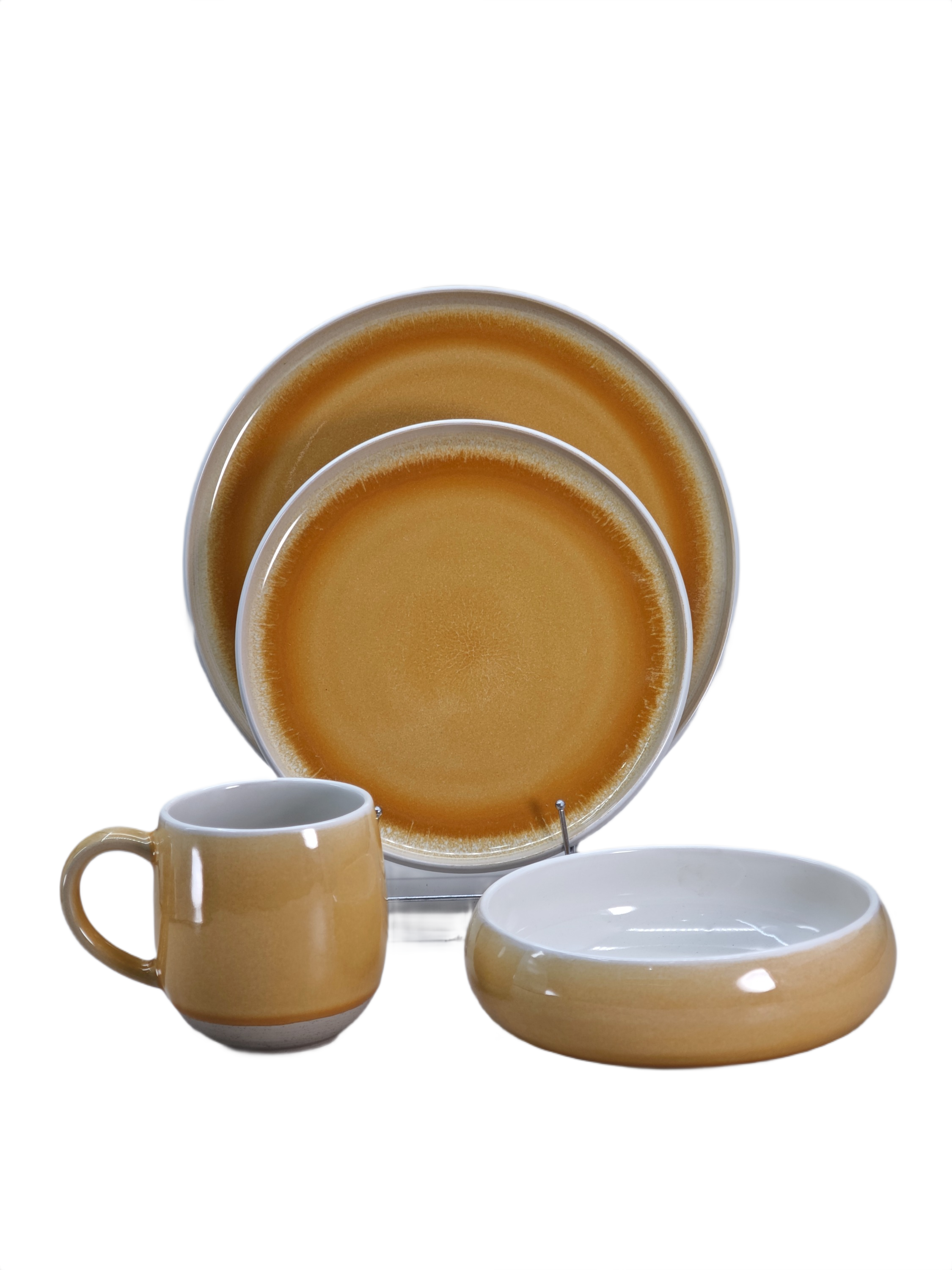 Reaction Glazed 4-Piece Cutlery Set