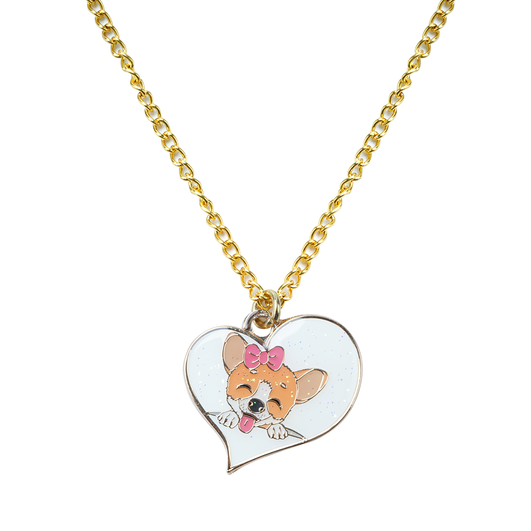 Cartoon Animal Heart Shape Earrings Soft Enamel