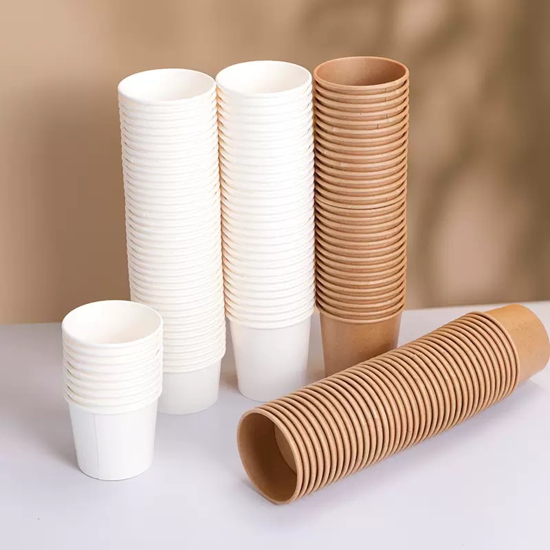 Kraft Ripple Wall Sauce Cups with PE Lids
