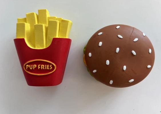 Pet Toy Gift Set - Hamburger and Fries
