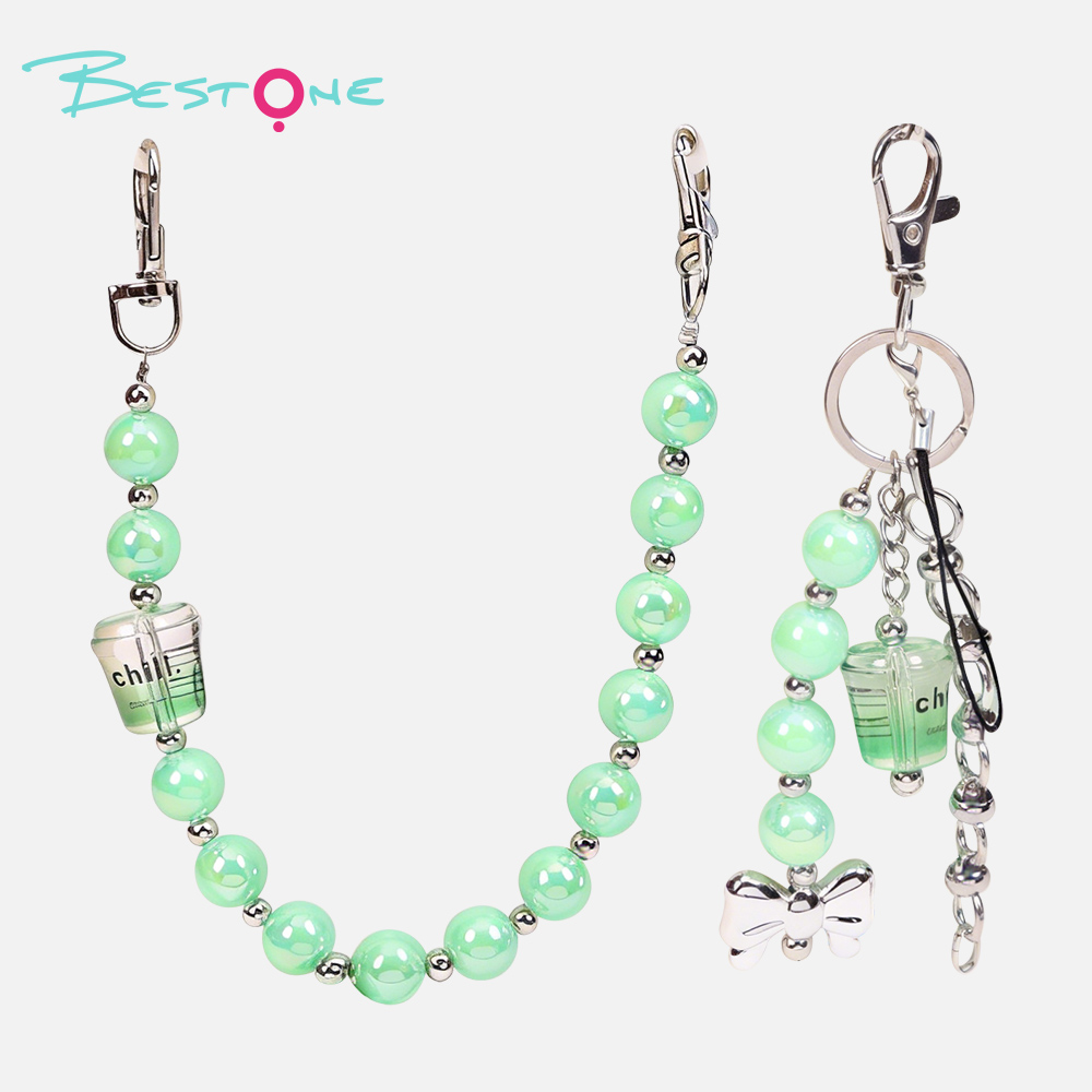 Cup Charm Tumbler Accessory with Colorful Beads