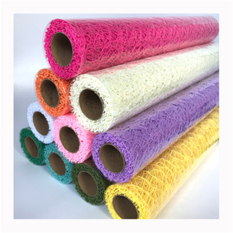 Polyester Net Floral Wrapping Decorative Mesh Roll 48cm x 5 yards