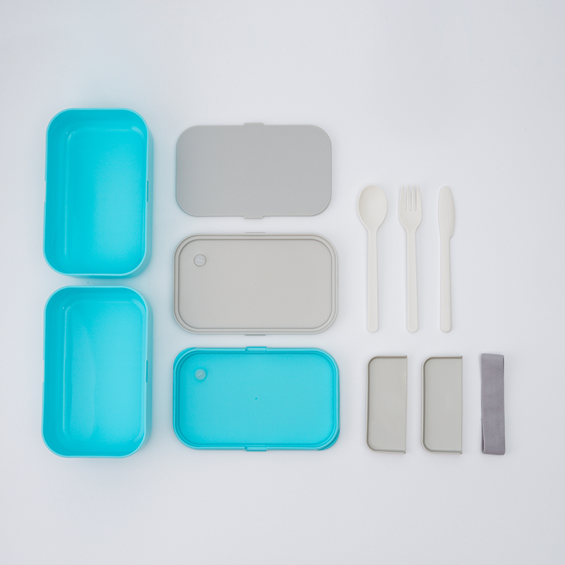 T116 Large Double Bento Box with Cutlery