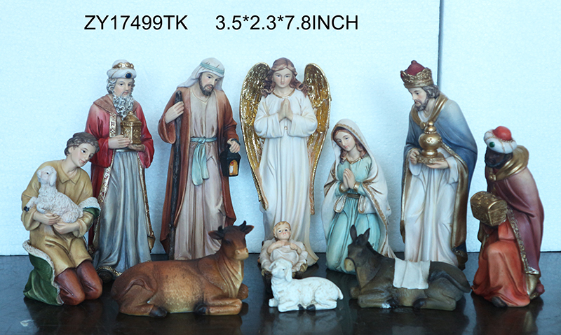 Nativity Set - Hand-Painted Resin Statuary