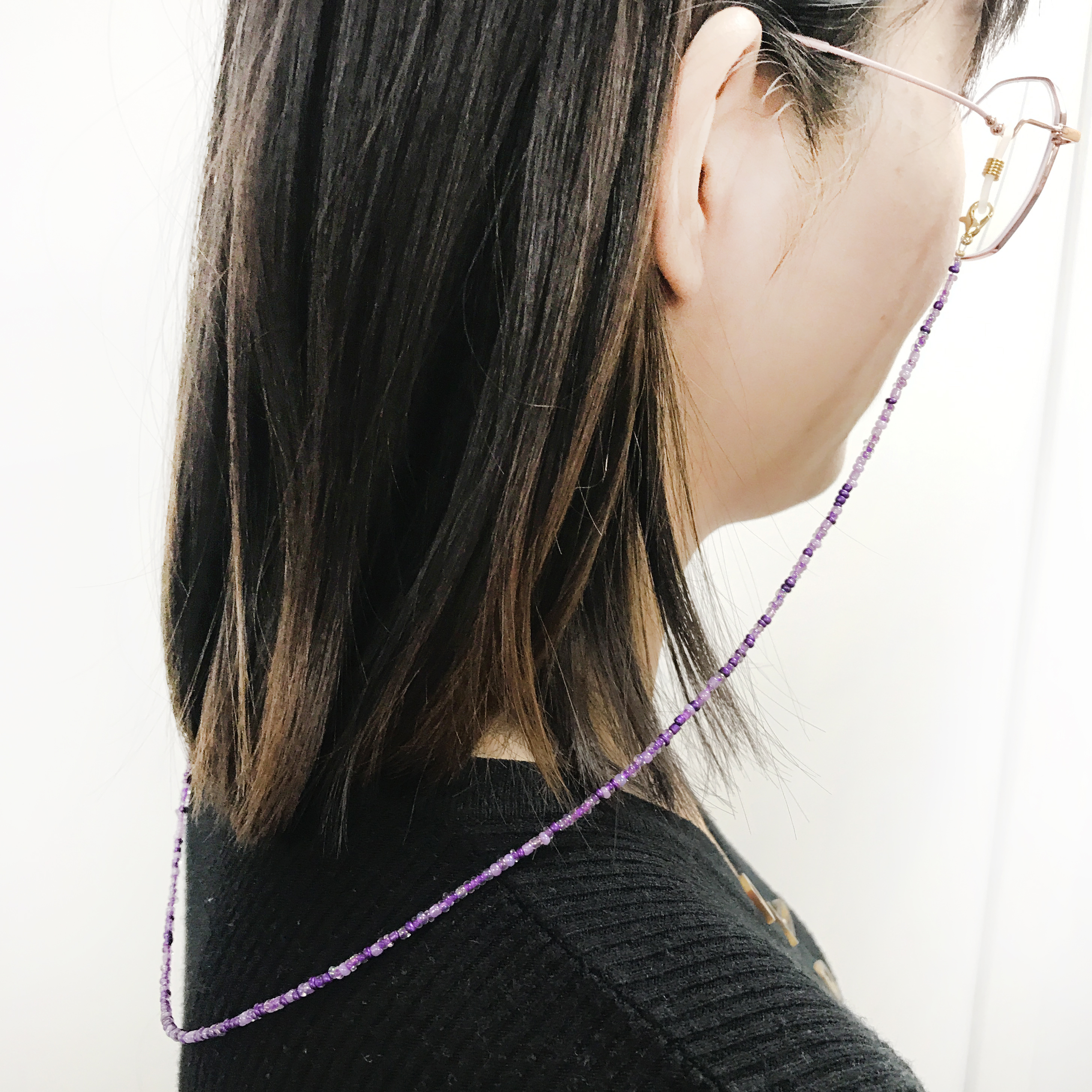 Mask and Eyeglasses Necklace Lanyard