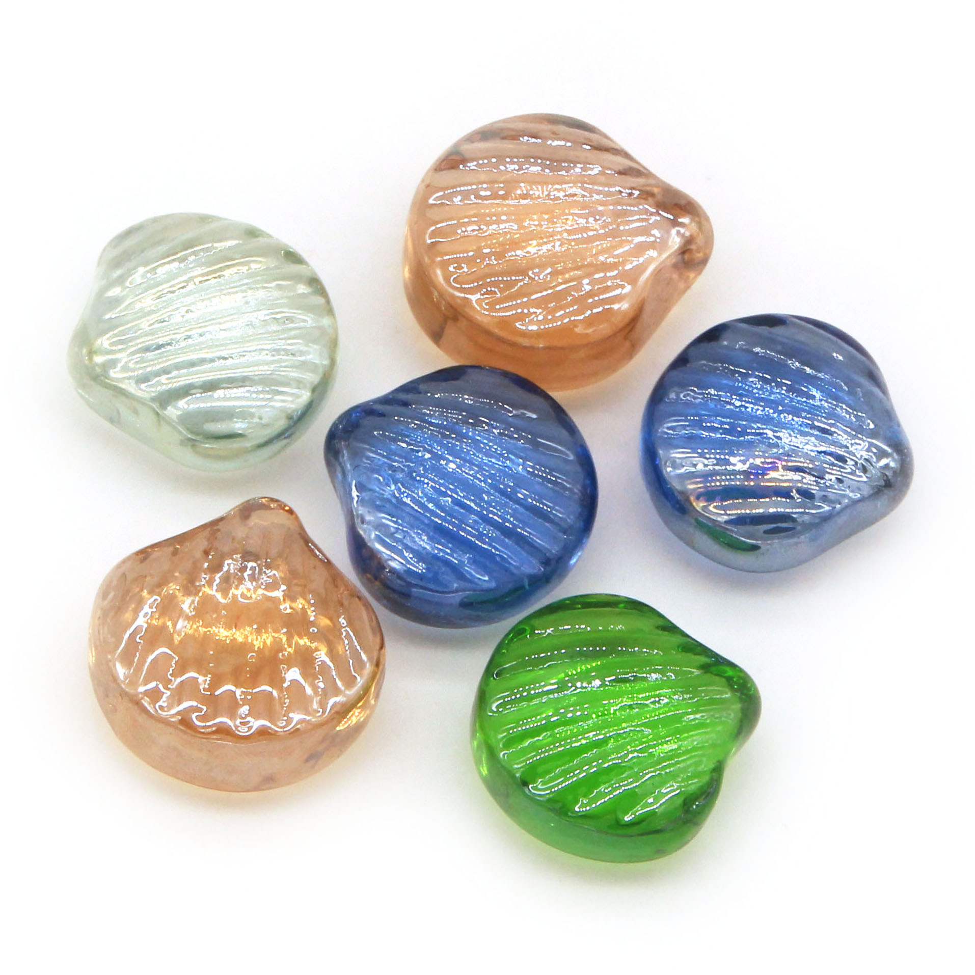 Multi-shaped Colorful Transparent Glass Stones
