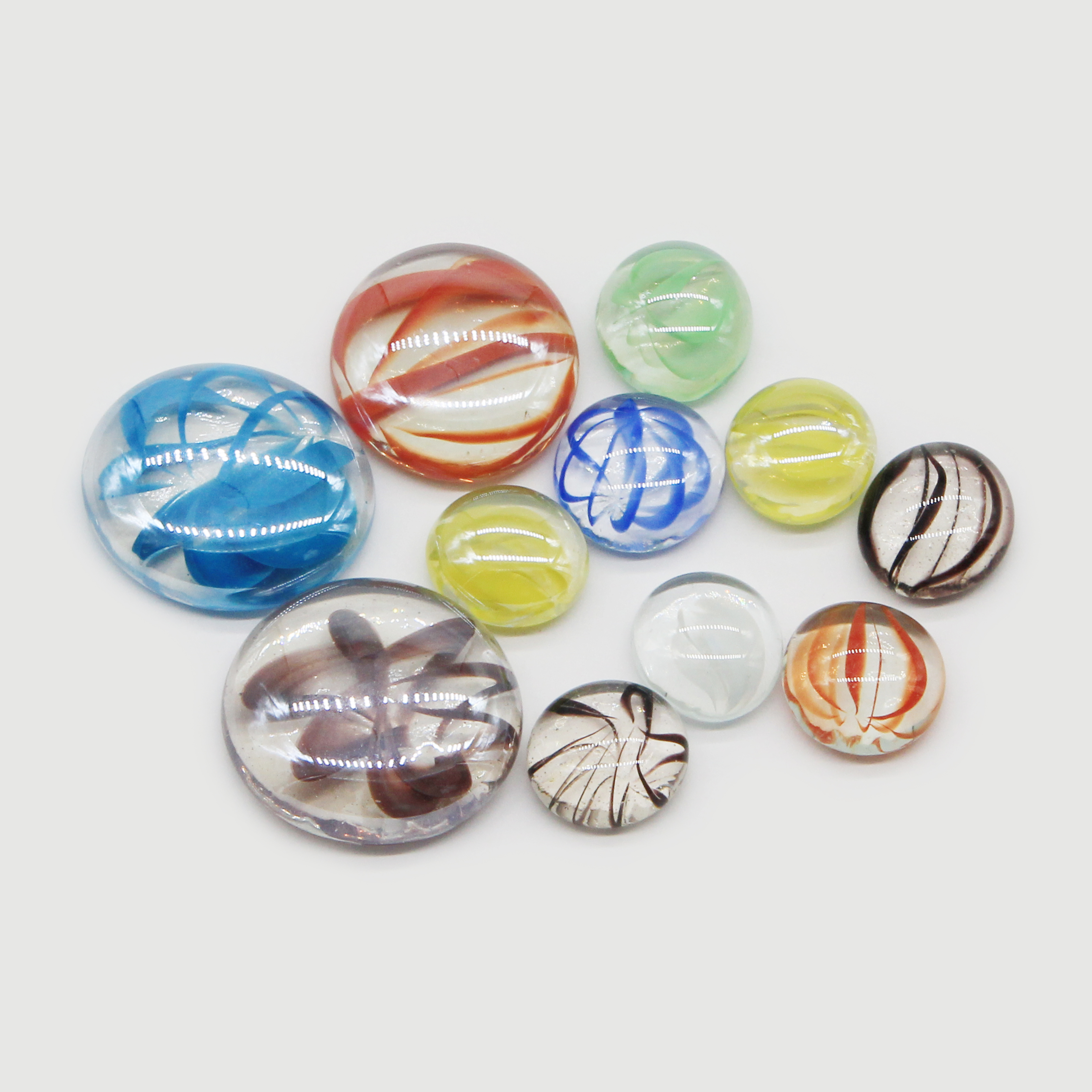 Colorful Decorative Flat Glass Beads