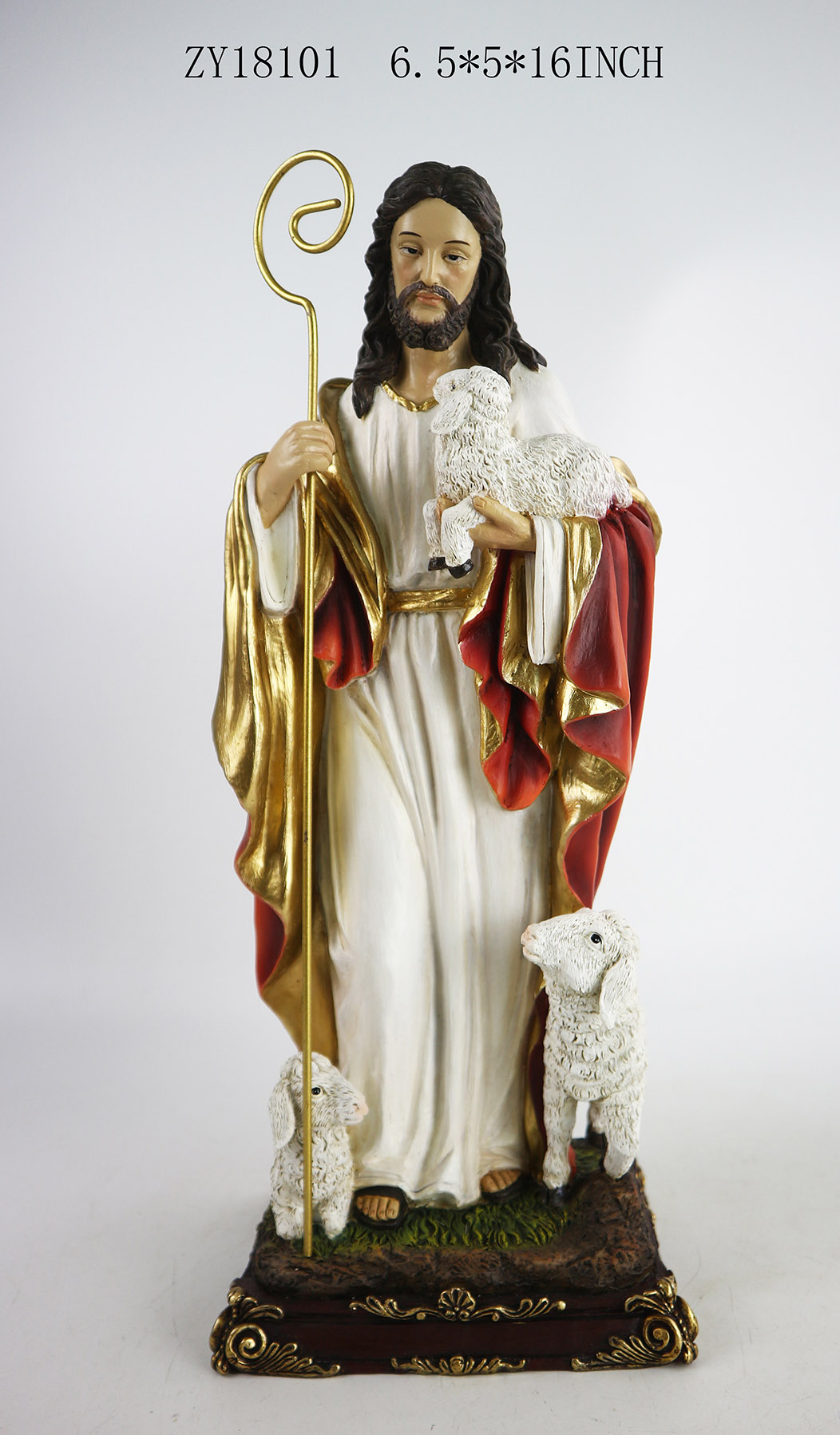 Good Shepherd Resin Statue
