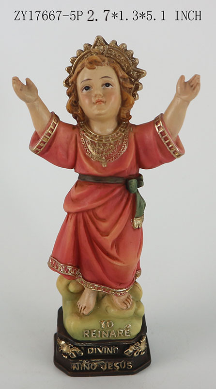 Divine Niño Jesus Religious Statue Resin Handpainted
