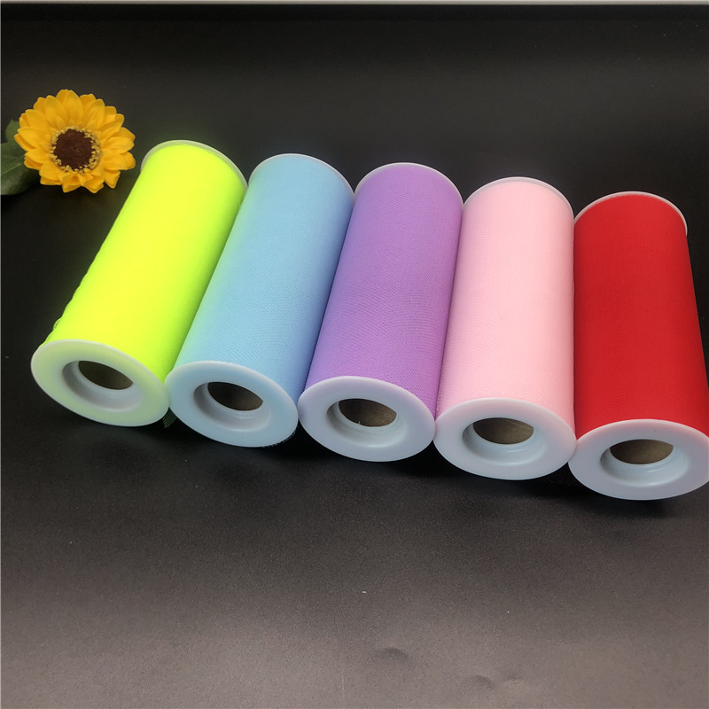 6 Inch Tulle Rolls 25 Yards Polyester Mesh Fabric