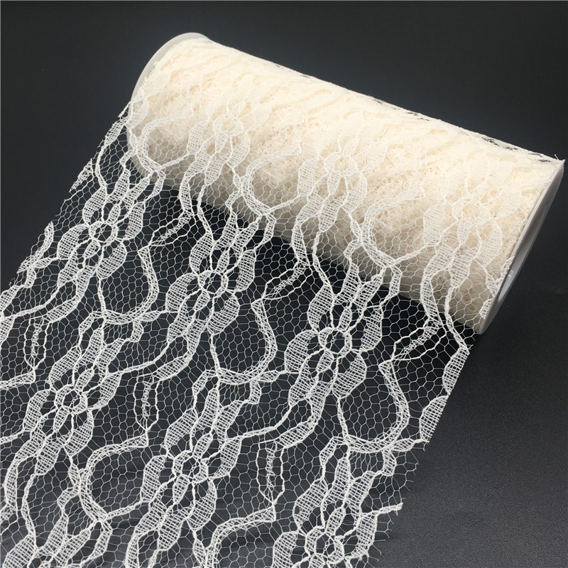 6 Inch Lace Tulle Rolls 10 Yards Polyester Mesh