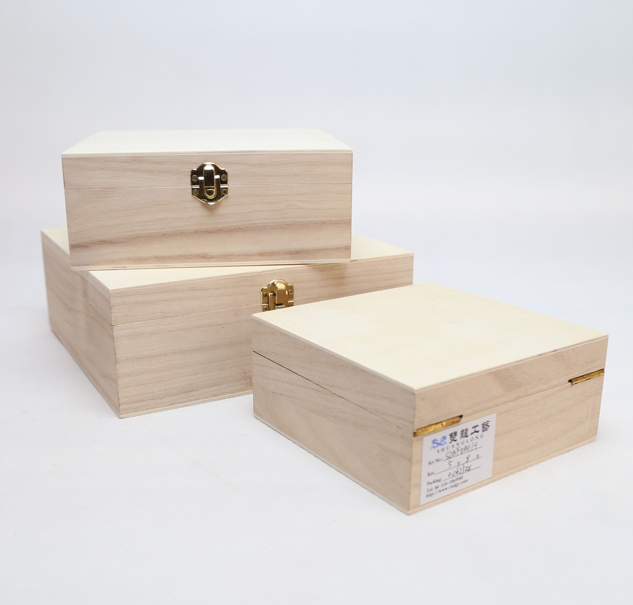 Wooden Packing Box Storage Box Jewelry Box