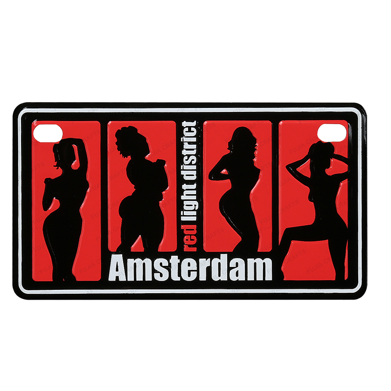 Custom 3D Embossed Aluminum Tin Fridge Magnet